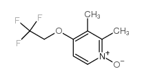 2,3-dimethyl-1-oxido-4-(2,2,2-trifluoroethoxy)pyridin-1-ium Structure
