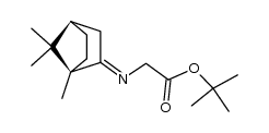 tert-butyl ([1R,2E,4R]-1,7,7-trimethylbicyclo[2.2.1]heptan-2-ylideneamino)acetate结构式