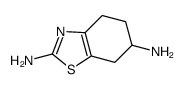 2,6-二氨基-4,5,6,7-四氢苯并噻唑结构式