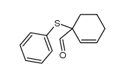 1-(phenylthio)-2-cyclohexene-1-carboxaldehyde Structure