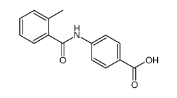 4-(2-甲基苯甲酰胺基)苯甲酸结构式
