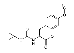 BOC-(S)-B-(P-METHOXYPHENYL)ALANINE结构式
