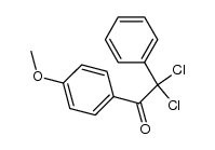 2,2-dichloro-1-(4-methoxyphenyl)-2-phenylethanone Structure