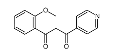 1-(2-methoxyphenyl)-3-(pyridin-4-yl)propane-1,3-dione结构式