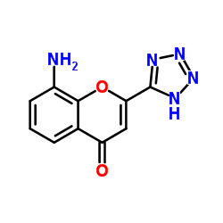 8-氨基-2-(1H-四唑-5-基)-4H-1-苯并吡喃-4-酮结构式