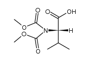 N,N-dimethoxycarbonylvaline ((Moc)2-L-Val-OH)结构式