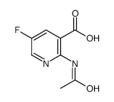 2-乙酰基氨基-5-氟-烟酸结构式