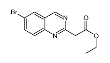 2-(6-溴喹唑啉-2-基)乙酸乙酯结构式