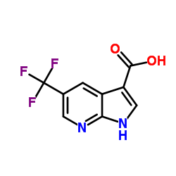 5-(Trifluoromethyl)-7-azaindole-3-carboxylic acid Structure