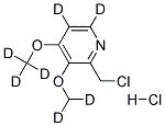 2-CHLOROMETHYL-3,4-DIMETHOXYPYRIDINE-D7, HYDROCHLORIDE结构式