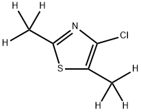 4-Chloro-2,5-(dimethyl-d6)-thiazole Structure
