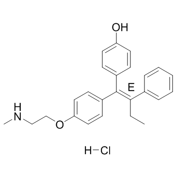 Endoxifen E-异构体盐酸盐结构式