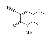 1-AMINO-4,6-DIMETHYL-5-(METHYLTHIO)-2-OXO-1,2-DIHYDROPYRIDINE-3-CARBONITRILE Structure