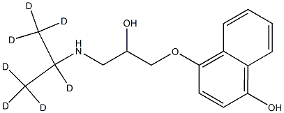 rac-4-Hydroxy Propranolol-d7 Hydrochloride Structure