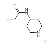 2-Chloro-N-(4-piperidinyl)acetamide hydrochloride Structure