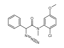 2-azido-N-(2-chloro-5-methoxyphenyl)-N-methyl-2-phenylacetamide Structure
