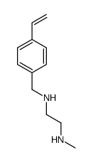 N-(4-乙烯基苯)-N'-甲基乙烷-1,2-二胺结构式