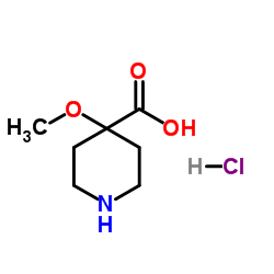 4-甲氧基哌啶-4-羧酸盐酸盐结构式