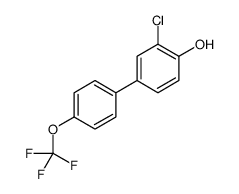 2-chloro-4-[4-(trifluoromethoxy)phenyl]phenol结构式
