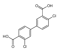 4-(3-carboxy-4-chlorophenyl)-2-chlorobenzoic acid结构式