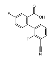 2-(3-cyano-2-fluorophenyl)-5-fluorobenzoic acid Structure