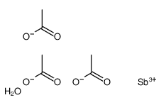 triacetoxystibine oxide Structure