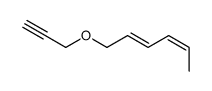1-prop-2-ynoxyhexa-2,4-diene结构式