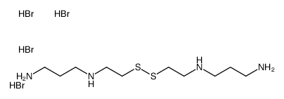 Bis[2-(3-aminopropylamino)ethyl]disulfide Tetrahydrobromide结构式