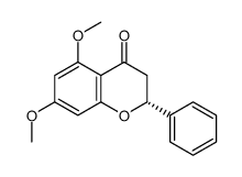 (2R)-5,7-Dimethoxyflavanone结构式