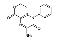 5-氨基-6-氧代-1-苯基-1,6-二氢-1,2,4-三嗪-3-羧酸乙酯结构式