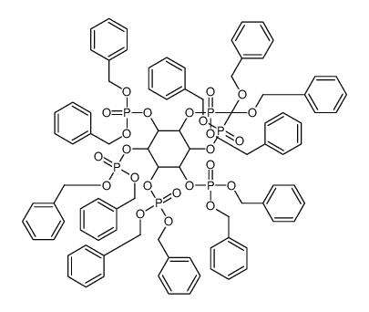 肌醇-d6 1,2,3,4,5,6-六[六(苯基甲基)磷酸酯]结构式