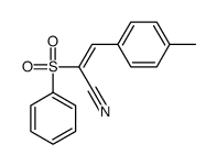 2-(benzenesulfonyl)-3-(4-methylphenyl)prop-2-enenitrile结构式