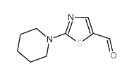 2-哌啶基噻唑-5-甲醛结构式