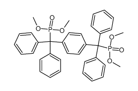 α,α,α',α'-tetraphenyl-α,α'-bis(dimethoxyphosphinyl)-p-xylene结构式