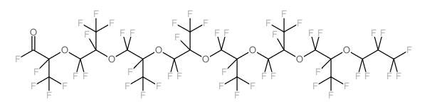 Perfluoro-2,5,8,11,14,17,20-heptamethyl-3,6,9,12,15,18,21-heptaoxatetracosanoyl fluoride Structure