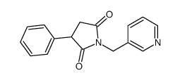 3-phenyl-1-(pyridin-3-ylmethyl)pyrrolidine-2,5-dione Structure