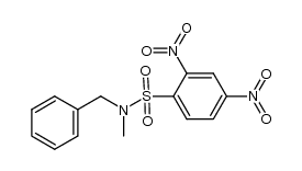 (N-benzyl, N-methyl) 2,4-dinitrophenylsulfonamide结构式