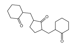 2-[[2-oxo-3-[(2-oxocyclohexyl)methyl]cyclopentyl]methyl]cyclohexan-1-one结构式
