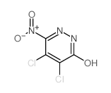 4,5-二氯-6-硝基-3-哒嗪酮结构式