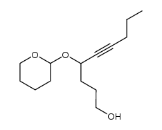 4-((tetrahydro-2H-pyran-2-yl)oxy)non-5-yn-1-ol结构式