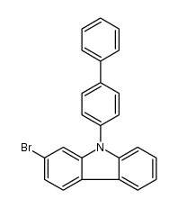 9-([1,1'-biphenyl]-4-yl)-2-broMo-9H-carbazole structure