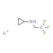 Potassium ((cyclopropylamino)methyl)trifluoroborate Structure