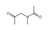 N-acetonyl-N-methyl-acetamide Structure