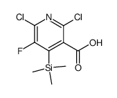 2,6-dichloro-4-trimethylsilyl-5-fluoronicotynic acid结构式