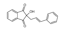 2-cinnamyl-2-hydroxy-1H-indene-1,3(2H)-dione Structure