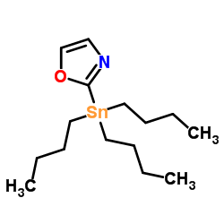 2-(Tributylstannyl)-1,3-oxazole structure
