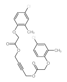 Acetic acid,[(4-chloro-o-tolyl)oxy]-, 2-butynylene ester (7CI,8CI) Structure