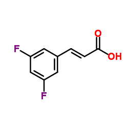 trans-3,5-Difluorocinnamic acid structure