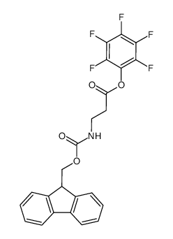 Fmoc-Beta-丙氨酸-五氟苯酚酯结构式