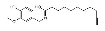 N-[(4-hydroxy-3-methoxyphenyl)methyl]undec-10-ynamide结构式